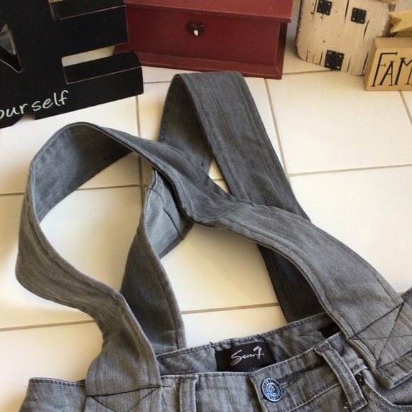 ‘Seven7’ Charcoal Denim Handmade Tote - Picture 5 of 5